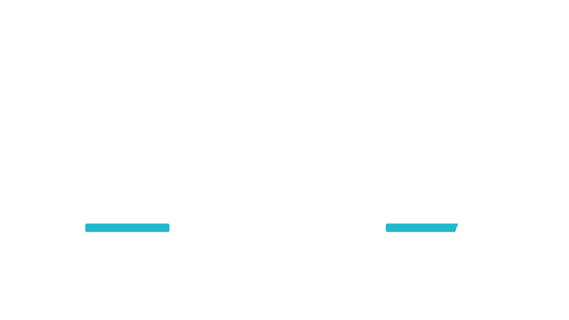 EastBay Lodge logo, Ranch Brand beef partner in Holcombe, WI